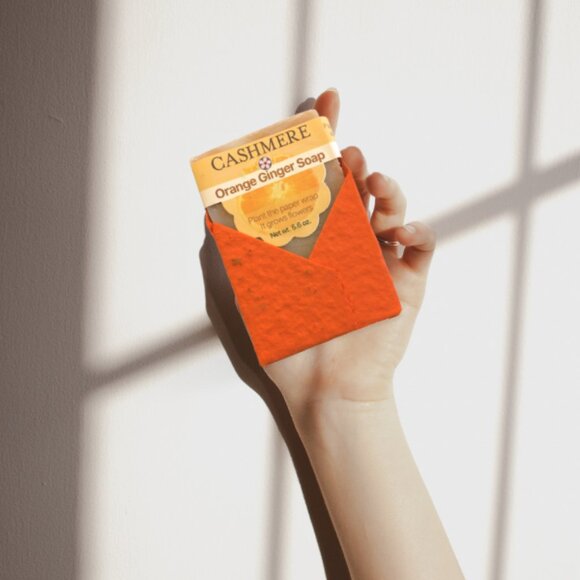 Cashmere Hand Made Soaps 5.6oz Bars. Plant the Paper Watch the Wildflowers Grow - Picture 4 of 4